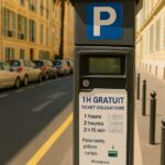 Horodateur Nice parking gratuit 1h