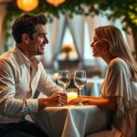 Couple amoureux restaurant Nice