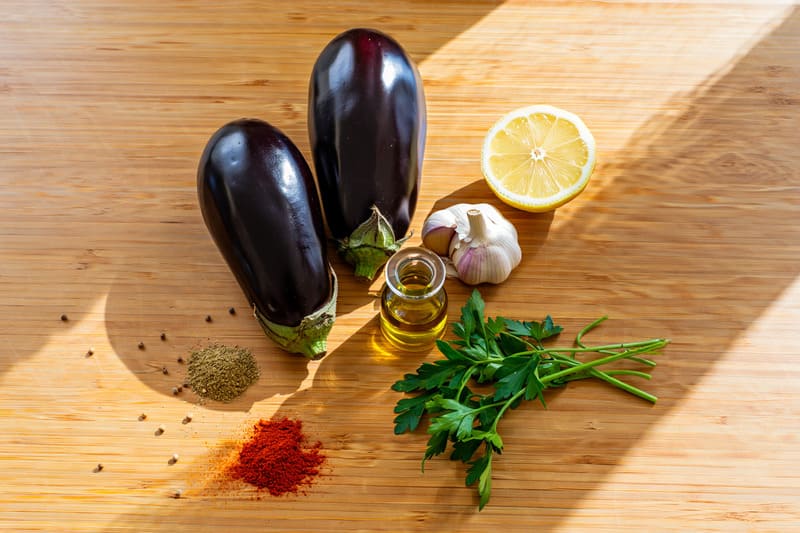 Ingredient caviar d'aubergine