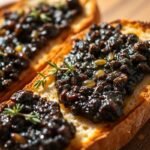 gros-plan-sur-une-tartine-de-pain-grill-gnreusement-tartine-de-tapenade