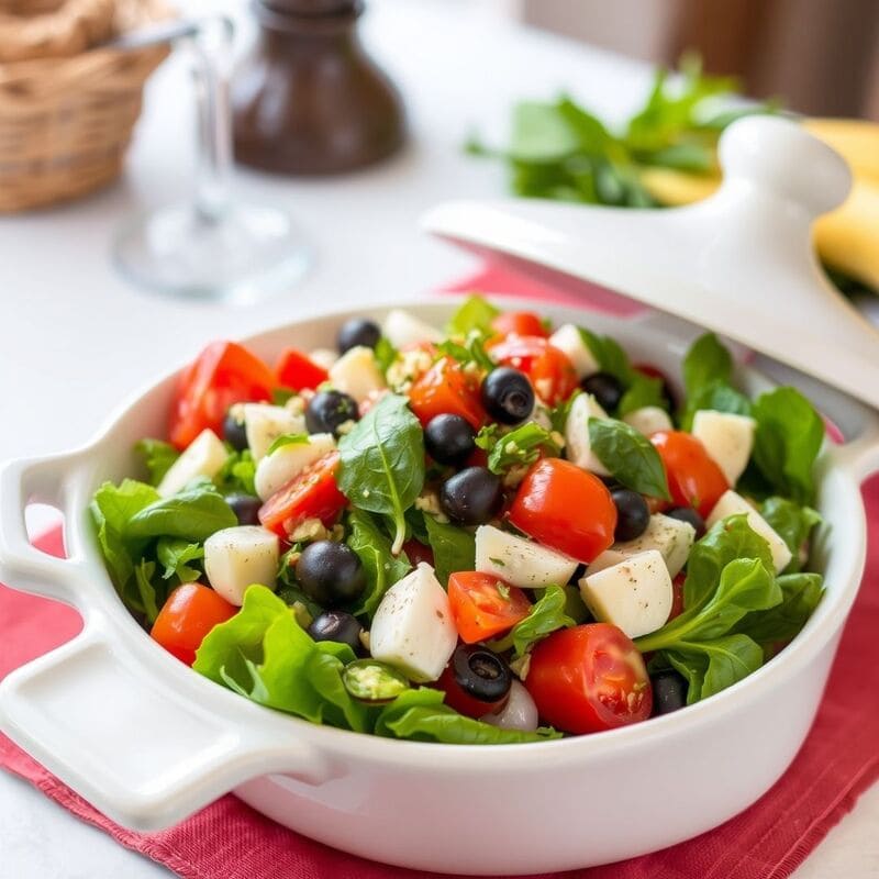 La préparation de la salade niçoise