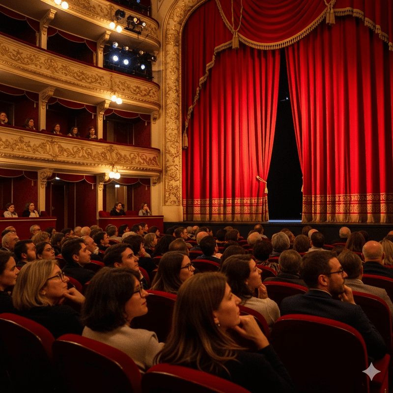 L'interrieur d une salle de théatra à Nice