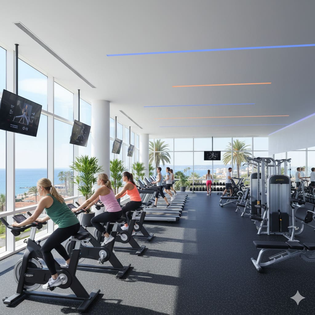 Salle de sport Nicoise avec ambiance cycling