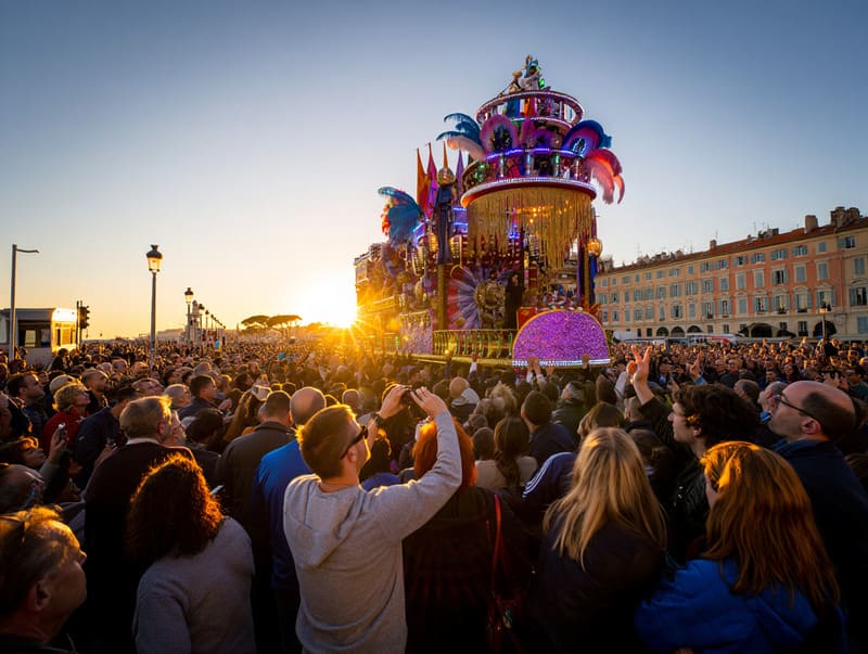 char de carnaval a Nice