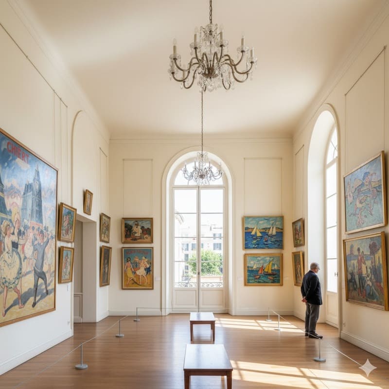 Interieur du musee des beaux arts a Nice