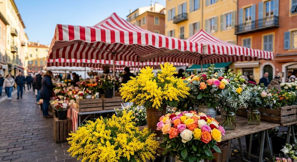 Le marché aux fleurs vieux Nice