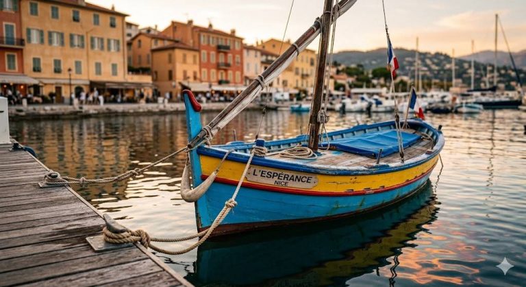 Un pointu au port de saint jean cap ferrat