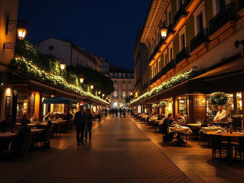 Le cours saleya le soir