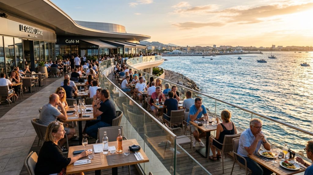 Terrase galerie commerciale Nice
