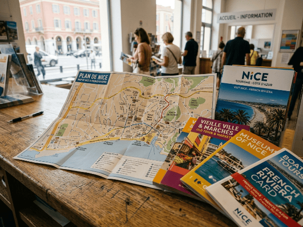 Des brochures disponibles a l office du tourisme