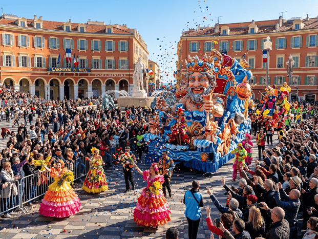 La parade du carnaval de Nice