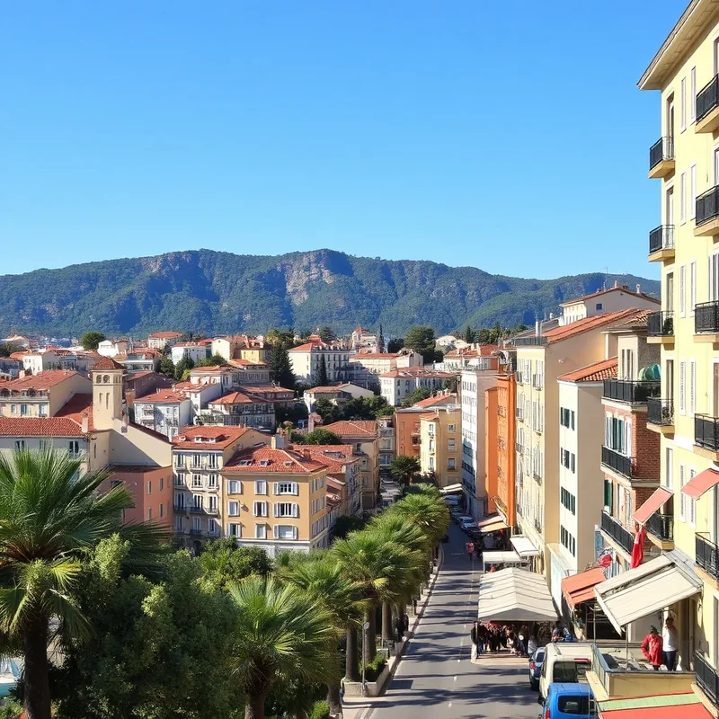 Illustration : Cimiez, Mont Boron. Monter au frais coûte quinze minutes de tram quotidien.